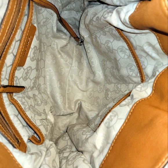 Michael Kors Large Hamilton, tote handbag Leather, Luggage, Silver hardware. - Picture 12 of 13